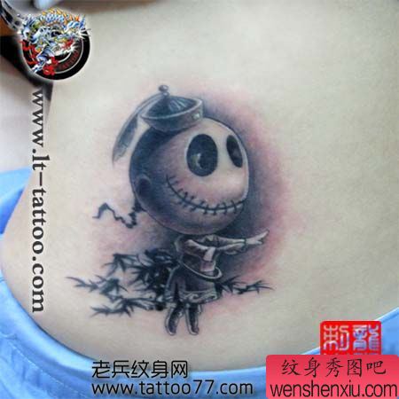 另类可爱的僵尸娃娃纹身图案