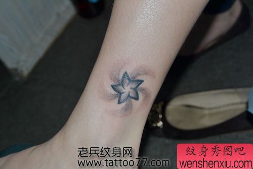 时尚纹身图案—唯美的五角星纹身图案
