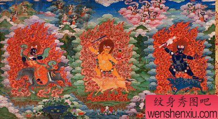 最好的纹身秀图吧带来一组护法神纹身图案