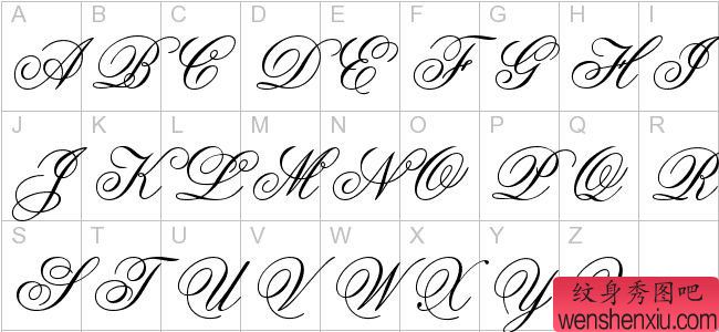 一套很唯美的英文字体欣赏
