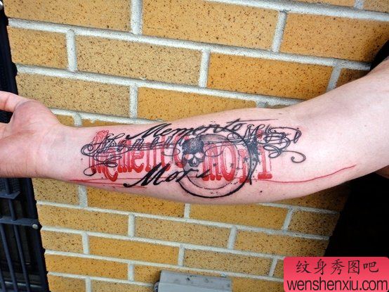 手部之特别风格英文字母纹身图案