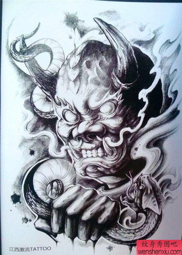 传统年鉴纹身手稿(3)