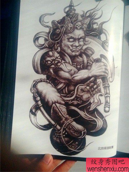 传统年鉴雷神纹身手稿(65)