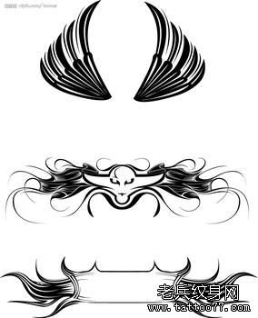 女人腰花图腾纹身