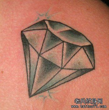 纹身秀图吧推荐有礼小清新钻石纹身图案