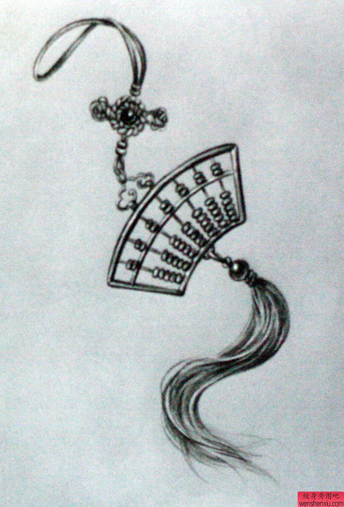 纹身秀图吧推荐一幅链子纹身手稿图案