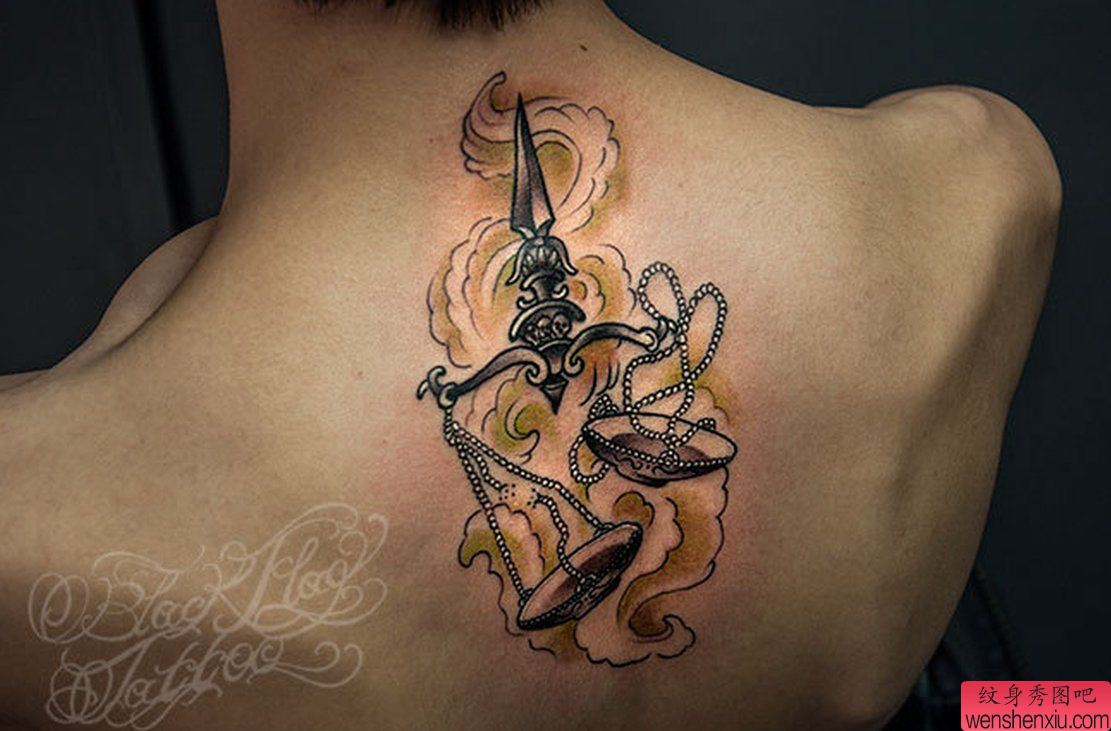 纹身秀图吧推荐一幅星座纹身图案