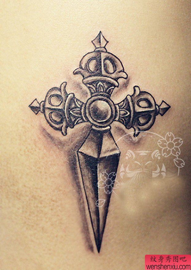 降魔杵纹身图案
