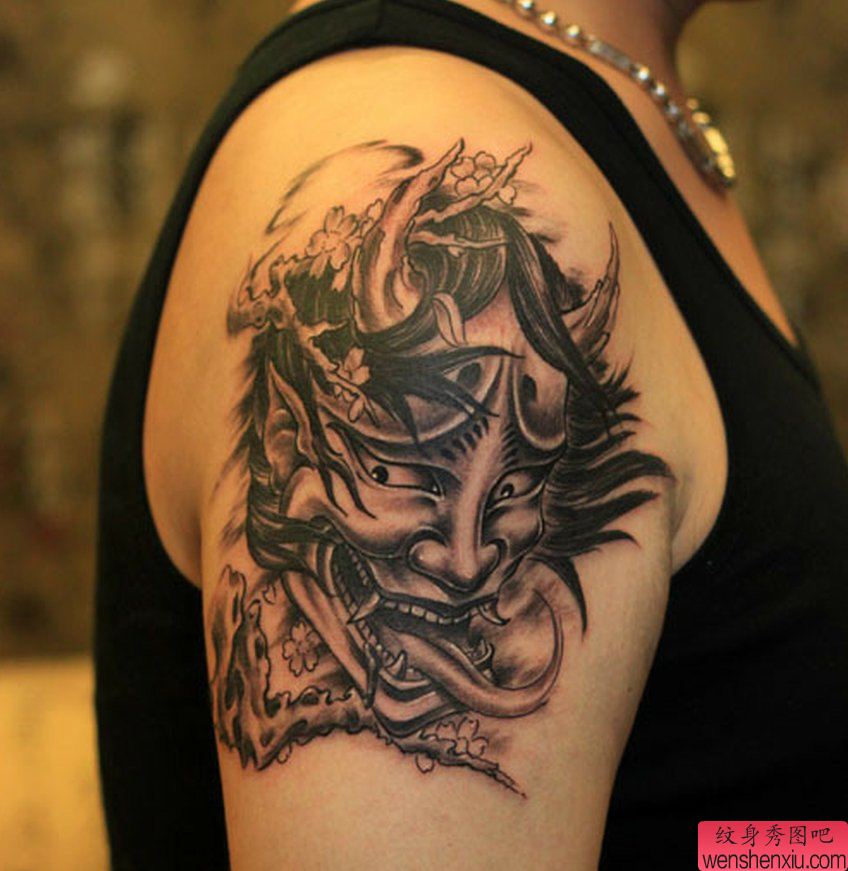 纹身秀图吧推荐一幅手臂般若纹身图案
