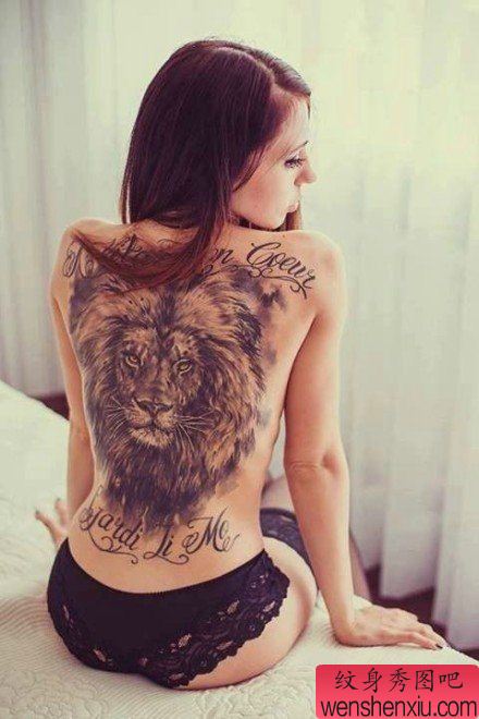 纹身秀图吧推荐一幅满背纹身图案