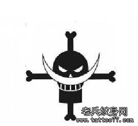 纹身秀图吧推荐一幅图腾海贼王刺青图案