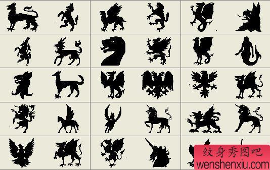 纹身秀图吧推荐一幅图腾马刺青图案