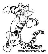 顽皮豹刺青手稿图案