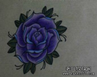 纹身秀图吧推荐一幅玫瑰花刺青手稿图案