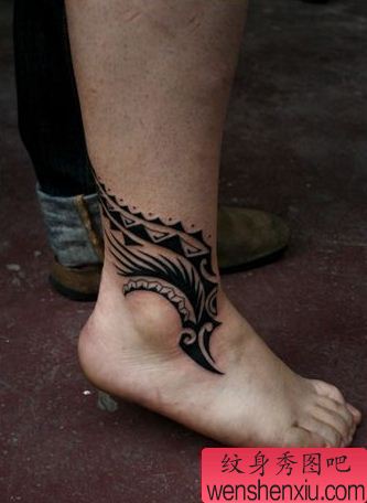 纹身秀图吧推荐一幅适合做脚踝的纹身图案