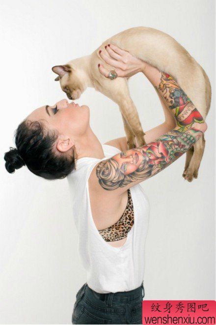 纹身秀图吧推荐一幅花臂纹身图案