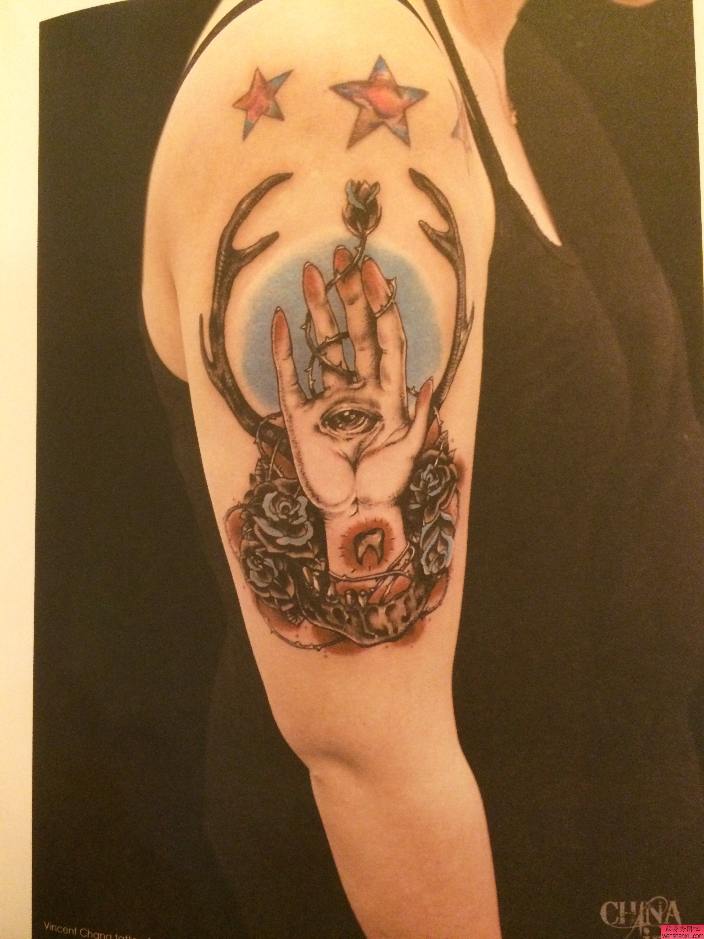 一幅school刺青团