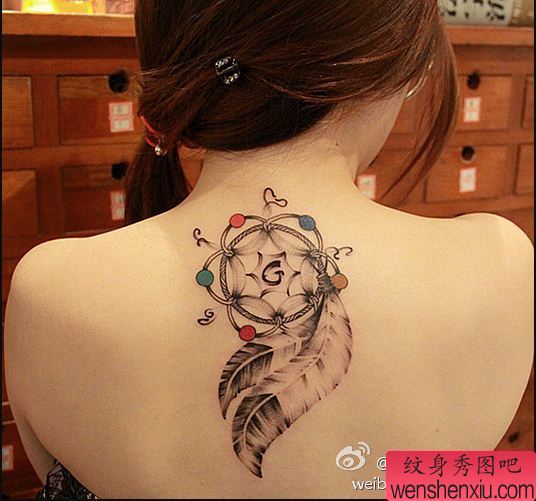 捉梦圈儿纹身图案