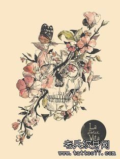 纹身秀图吧推荐一幅欧美纹身手稿图案