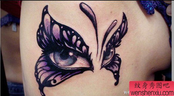 一幅面具纹身图案