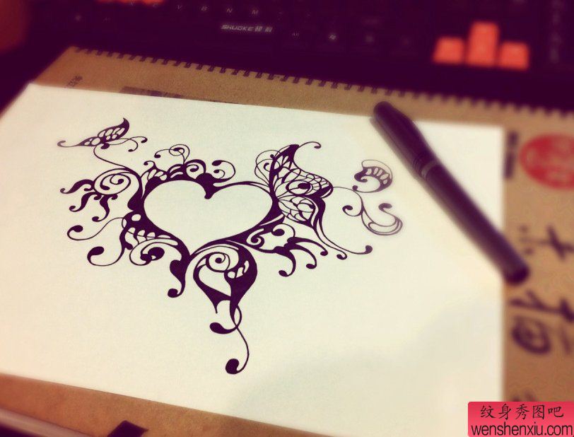 纹身秀图吧推荐一幅图腾手稿纹身图案