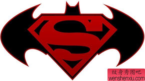 超人标志纹身图案