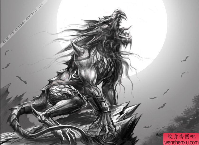 一幅个性流行的纹身图案