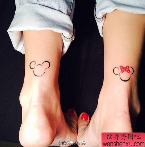 纹身秀图吧推荐一幅卡通米奇纹身图案