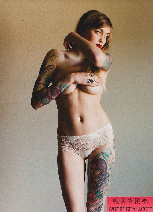 纹身秀图吧推荐一幅女人性感纹身图案