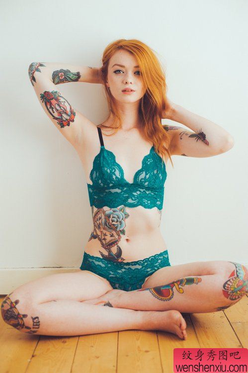 纹身秀图吧推荐一幅性感女人纹身图案