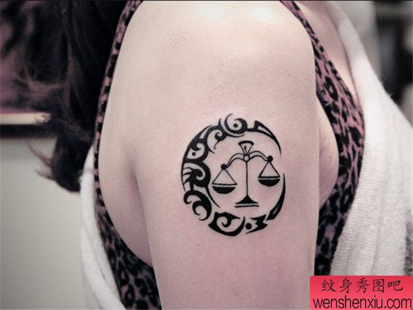 手臂图腾星座纹身图案