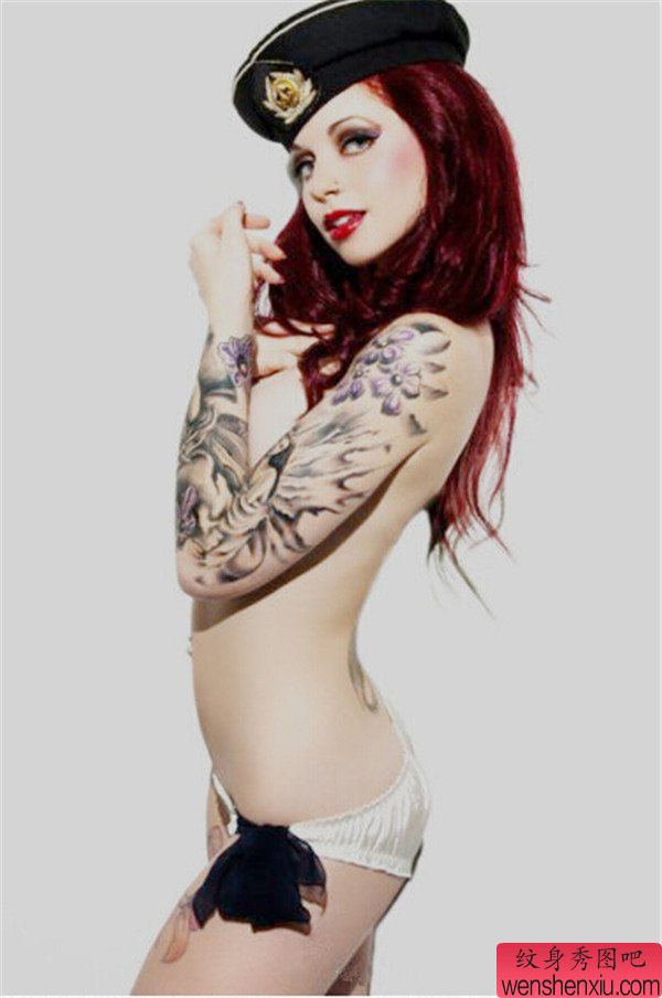 女生手臂图腾纹身图案