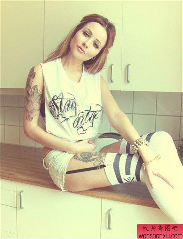 纹身秀图吧提推荐一幅女人纹身图案