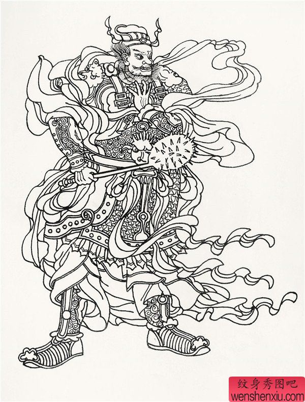 人物线条手稿图案