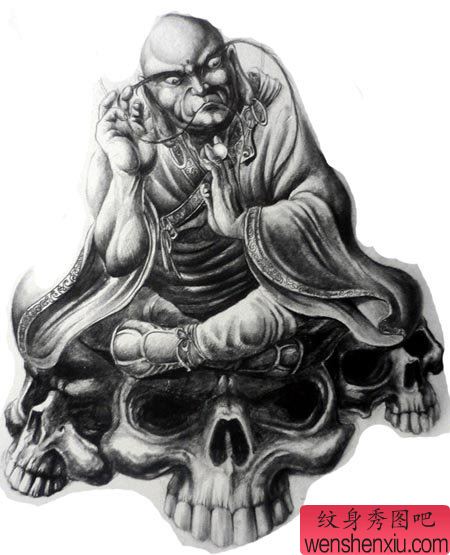 个性的罗汉纹身图案