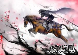 文身秀图吧推荐一幅骑士文身作品