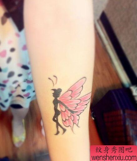 手臂精灵文身作品