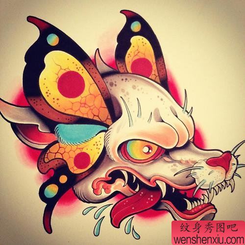 school风格的文身作品