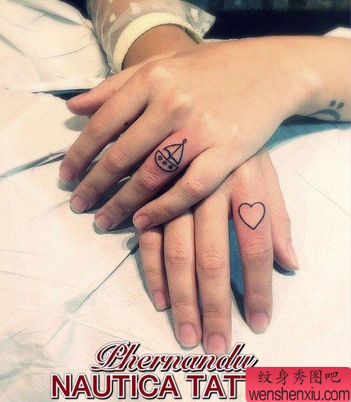 小清新手指文身作品