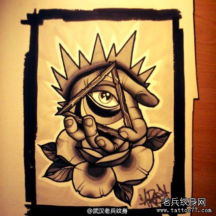 全视之眼文身作品