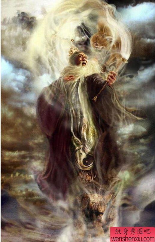 西游记神话人物文身手稿作品