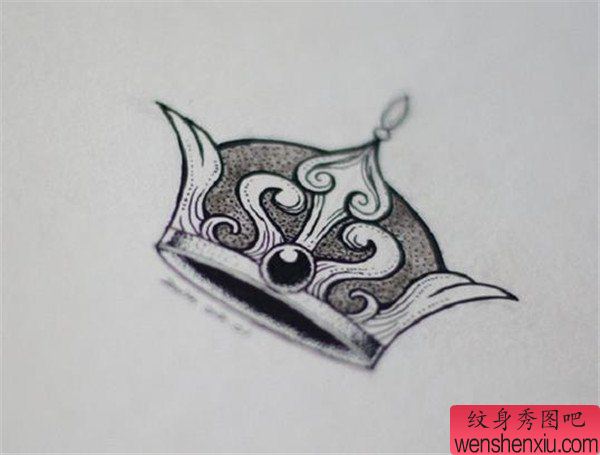 皇冠文身手稿作品