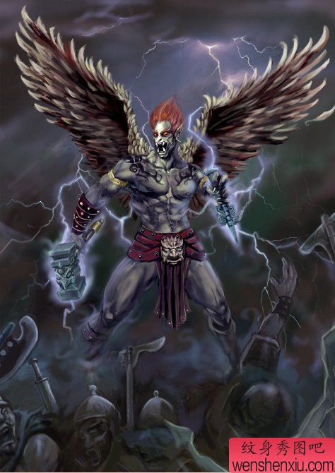 文身秀图吧推荐一幅适合纹满背的文身作品