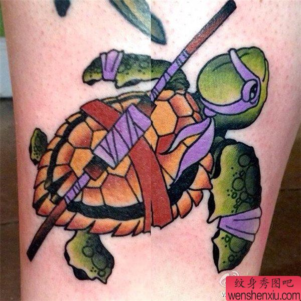 忍者神龟文身作品