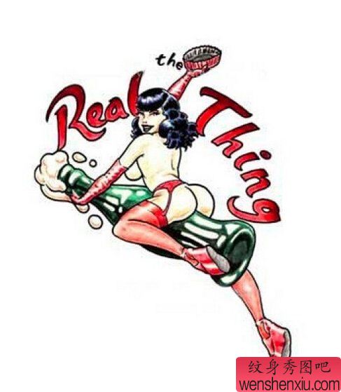 school女郎文身手稿作品