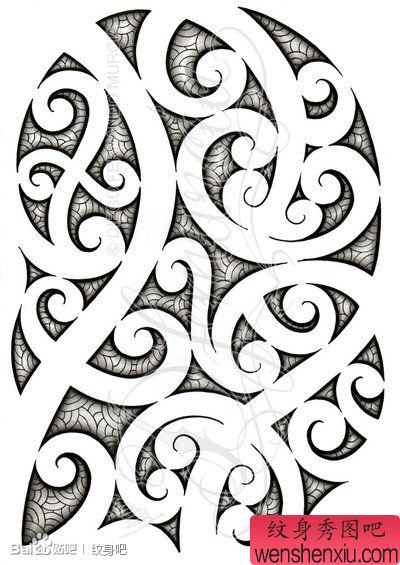 流行好看的一幅图腾纹身手稿