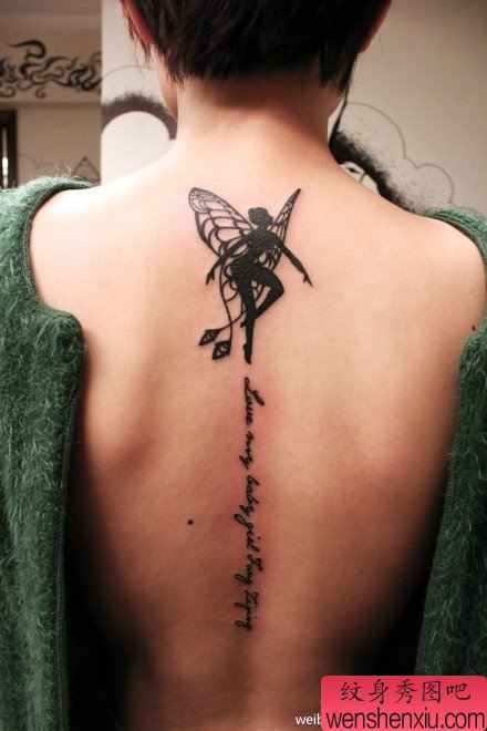 后背流行流行的图腾精灵纹身图案