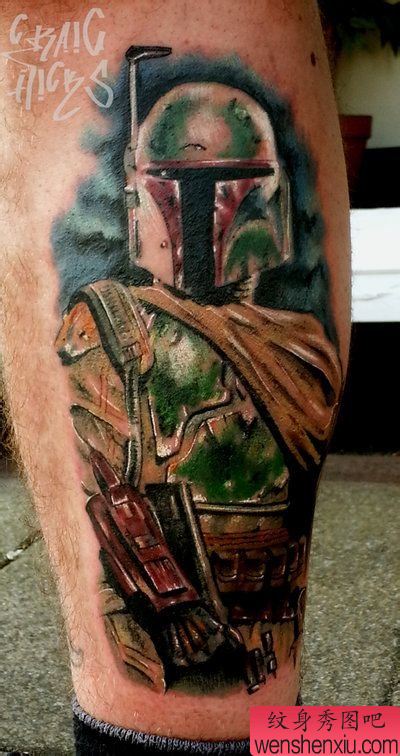 一幅变形金刚纹身图案