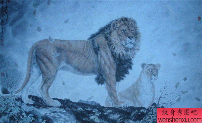 老兵纹身一幅霸气纹身图案