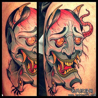 为大家一幅school般若纹身作品